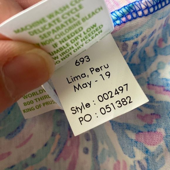 Lilly Pulitzer Billie Dress Size Medium Happy As A Clam - Picture 12 of 12